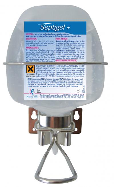 GEL HYDROALCOOLIQUE SEPTIGEL + CARTOUCHE 1L