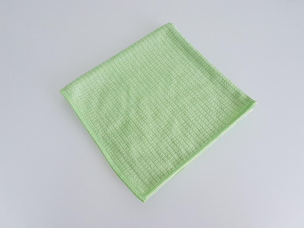 TISSU MICROFIBRE QUADRI GAUFFREE 39X39 VERT