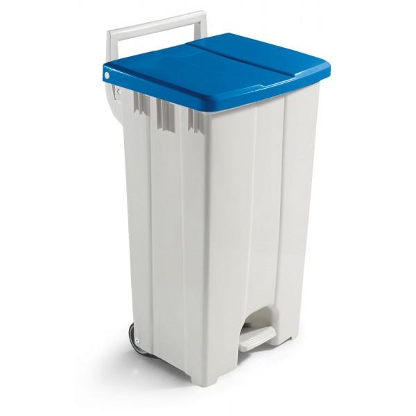 POUBELLE POLARIS 90 LITRES COUVERCLE BLEU