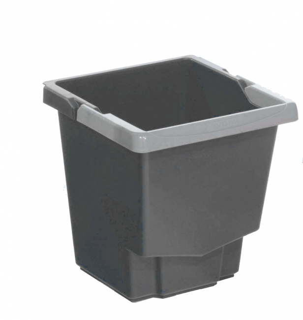 SEAU 15L GRIS POUR CHARIOT IDEATOP