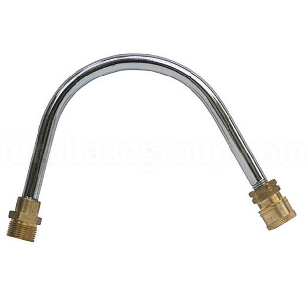 LANCE DEMI SIMPLE 22 cm ZINGUE COUDE 90° M 22/150 & RACCORD QUICK