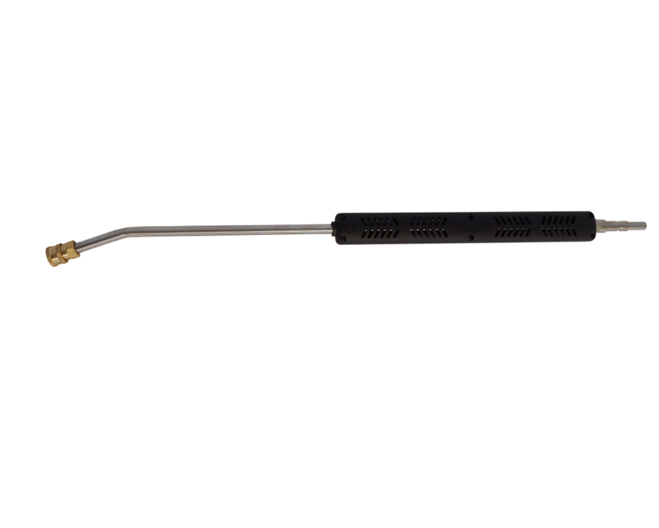 LANCE SIMPLE 150 cm ACIER CHROME M KW/F QUICK COUDE NHP(sans gicleur)