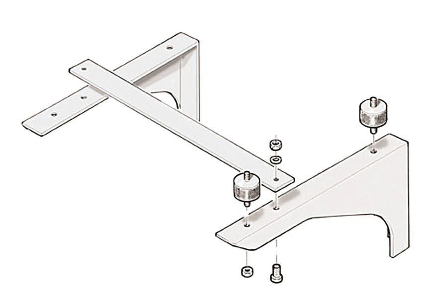 SUPPORT MURAL ACIER INOX NETTOYEUR HP POSTE FIXE AR PRO BC 1240 / 42