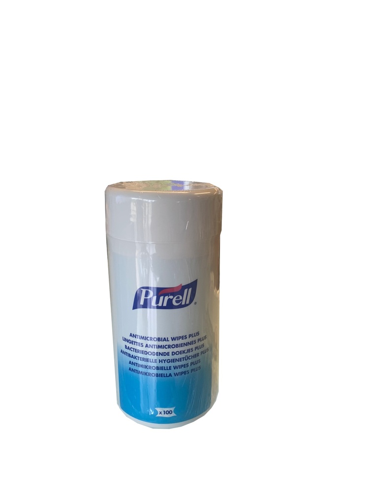LINGETTE ANTIMICROBIENNE PLUS BOITE DE 100(carton de 12 boîtes)