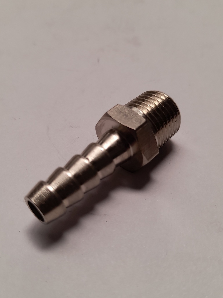 RACCORD CANNELE M1/4" CONIQUE DOUILLE D.8