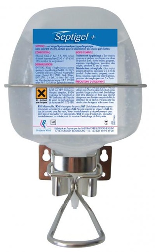 [320341] GEL HYDROALCOOLIQUE SEPTIGEL + CARTOUCHE 1L