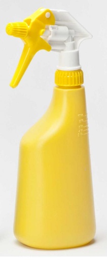 [440103] PULVERISATEUR COMPLET TETE JAUNE RESERVOIR TRANSLUCIDE