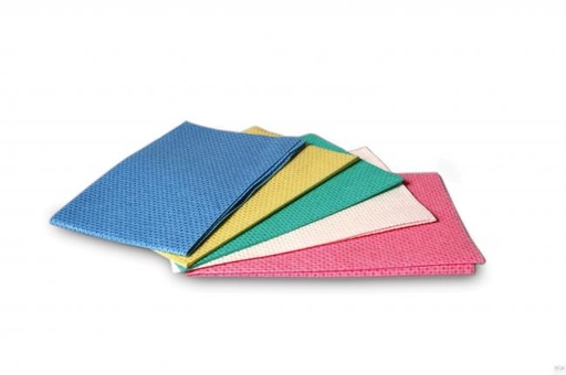 [450104] LAVETTE ANTIBACTERIENNE HACCP 35X50 ROSE - Sachet de 25 (Carton 625)