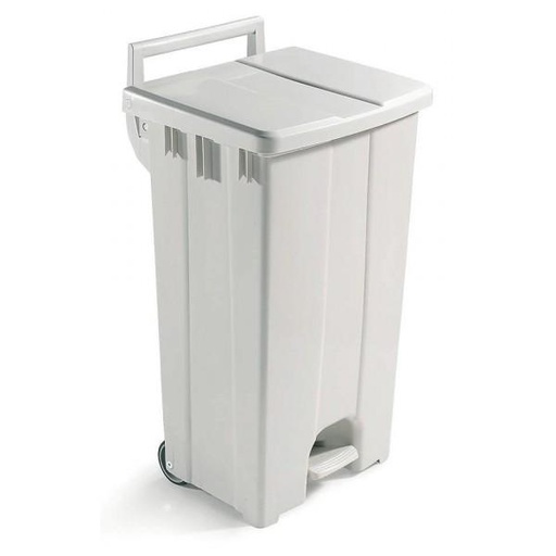 [310300] POUBELLE POLARIS 90 LITRES COUVERCLE BLANC