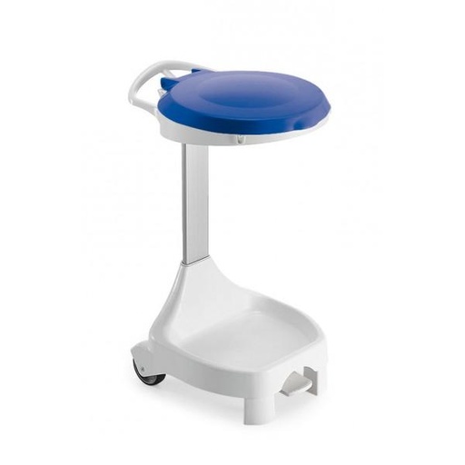 [310312] PORTE SACS DELTA 4 ROUES COUVERCLE BLEU