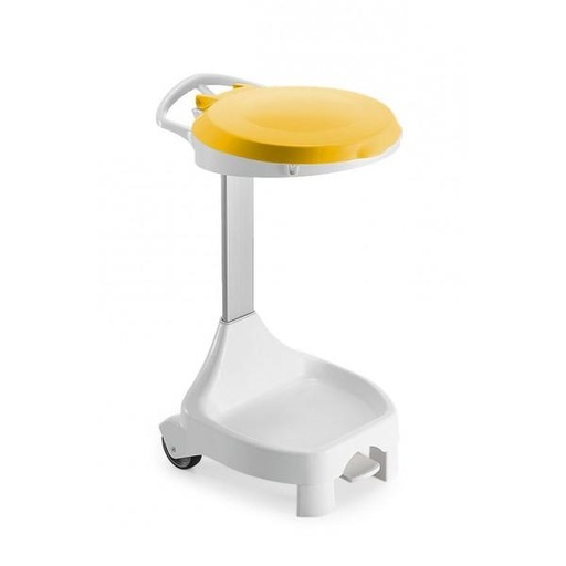 [310313] PORTE SACS DELTA 4 ROUES COUVERCLE JAUNE