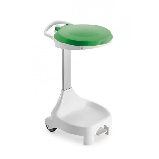 [310314] PORTE SACS DELTA 4 ROUES COUVERCLE VERT