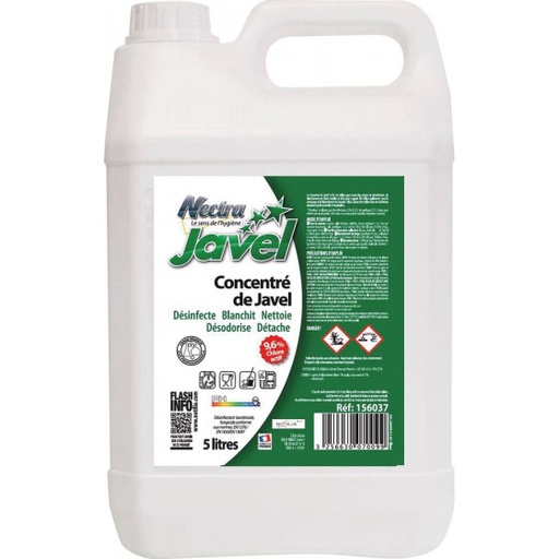 [250028] EAU DE JAVEL 9,6% - 5 LITRES