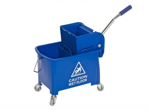 [410101] SEAU DE LAVAGE BLEU 2X8L AVEC PRESSE A PLAT