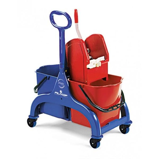 [410108] CHARIOT DE LAVAGE FRED 2X15L SANS PRESSE