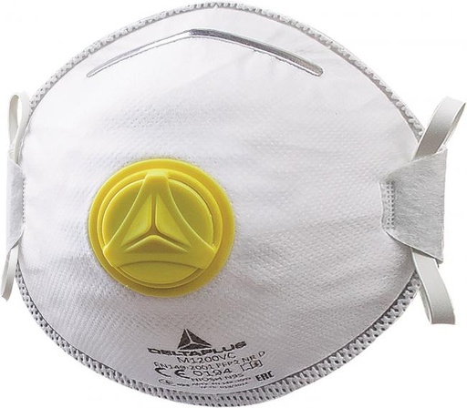 [460301] M1200V DEMI-MASQUE JETABLE AVEC VALVE (a l'unitE/boîte de 10)