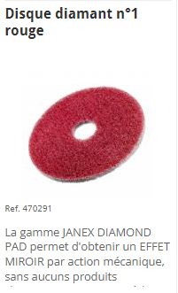 [470291] DISQUE DIAMANT DUR ROUGE DIAM. 356