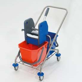 [410116] CHARIOT PLIABLE INOX 2x15L
