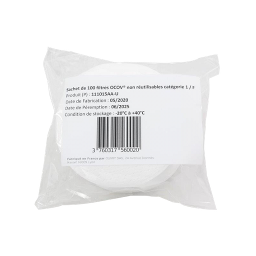 [460339] FILTRE OCOV A USAGE UNIQUE (lot de 100)